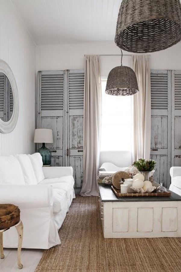 Un intérieur shabby permet de créer l'harmonie entre plusieurs styles de mobilier.