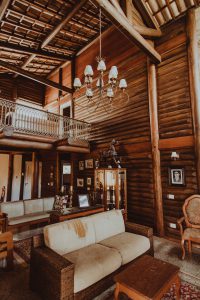 intérieur en bois type chalet