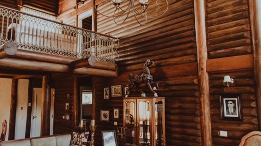 intérieur en bois type chalet